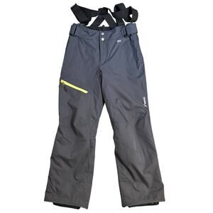 Phenix Snow Pants w/Suspenders Waterproof Winter Adjustable Ski Gray Size Medium